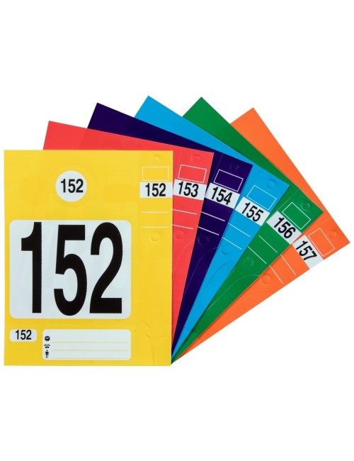 Tag Set, Van 1 Tot 300 Genummerd - Rood